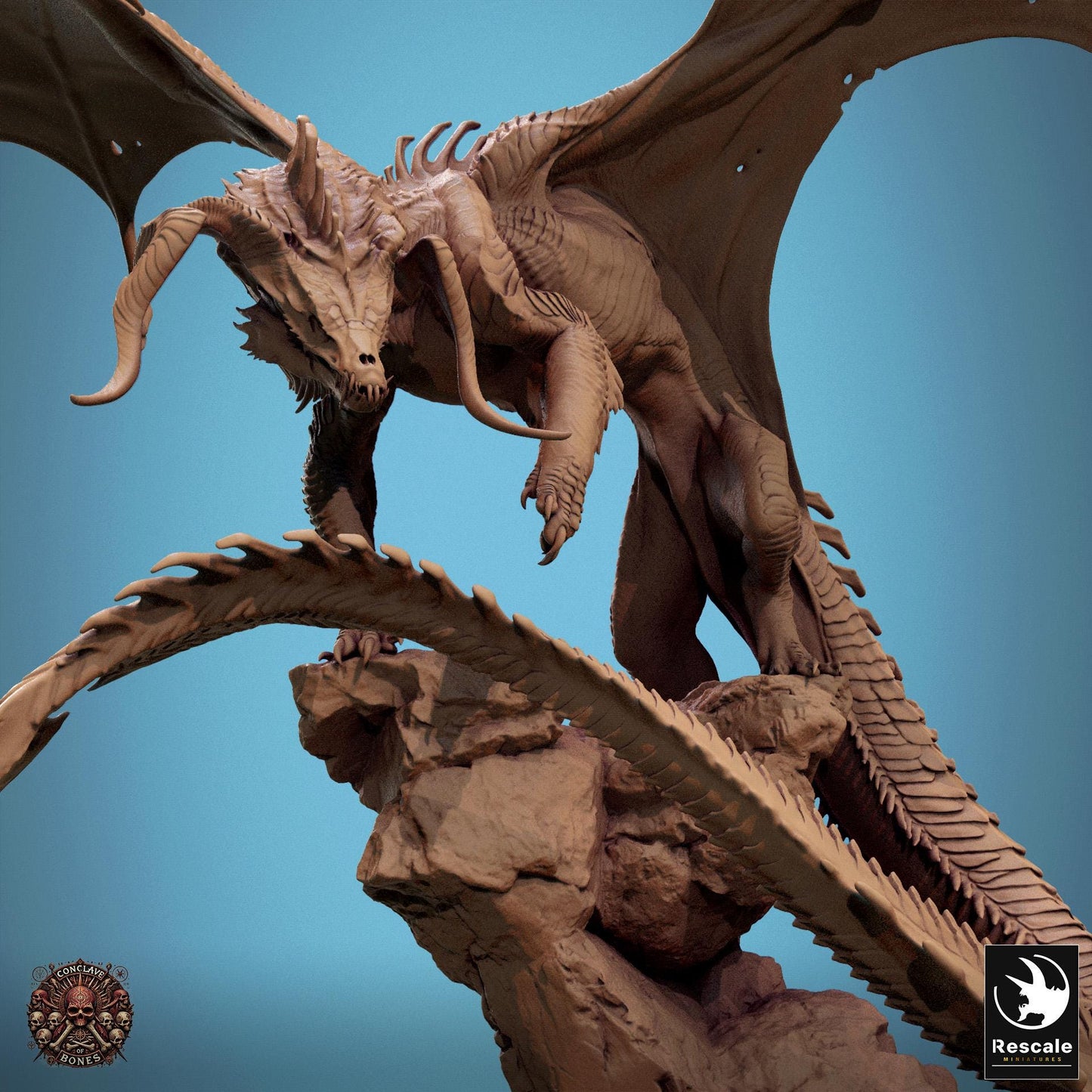 Black Dragon - Stance - Conclave of Bones (Sculpted by Rescale Miniatures)