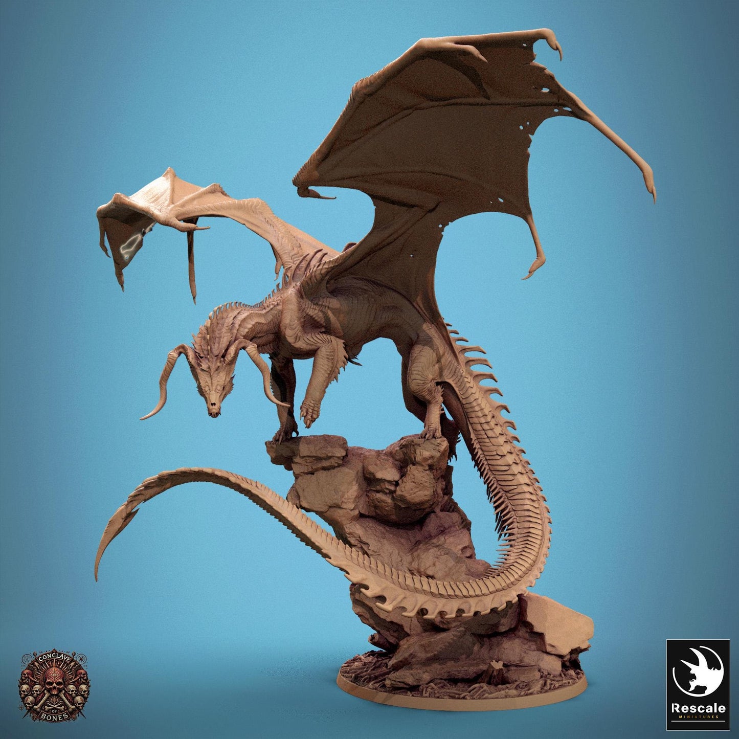 Black Dragon - Stance - Conclave of Bones (Sculpted by Rescale Miniatures)