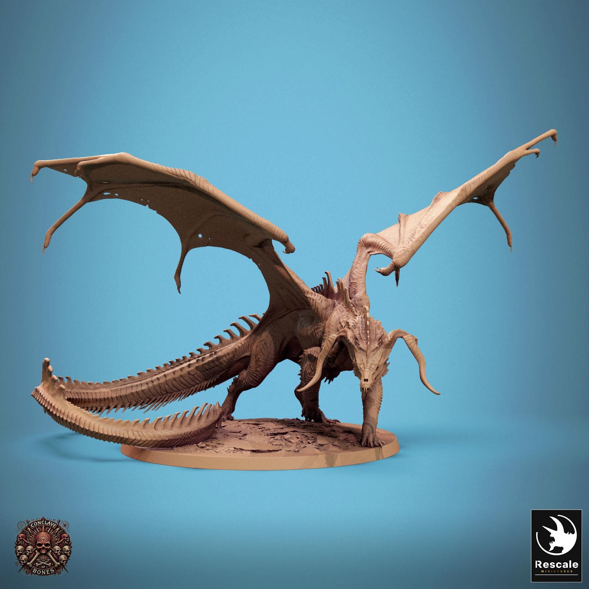 Black Dragon - Walk - Conclave of Bones (Sculpted by Rescale Miniatures)