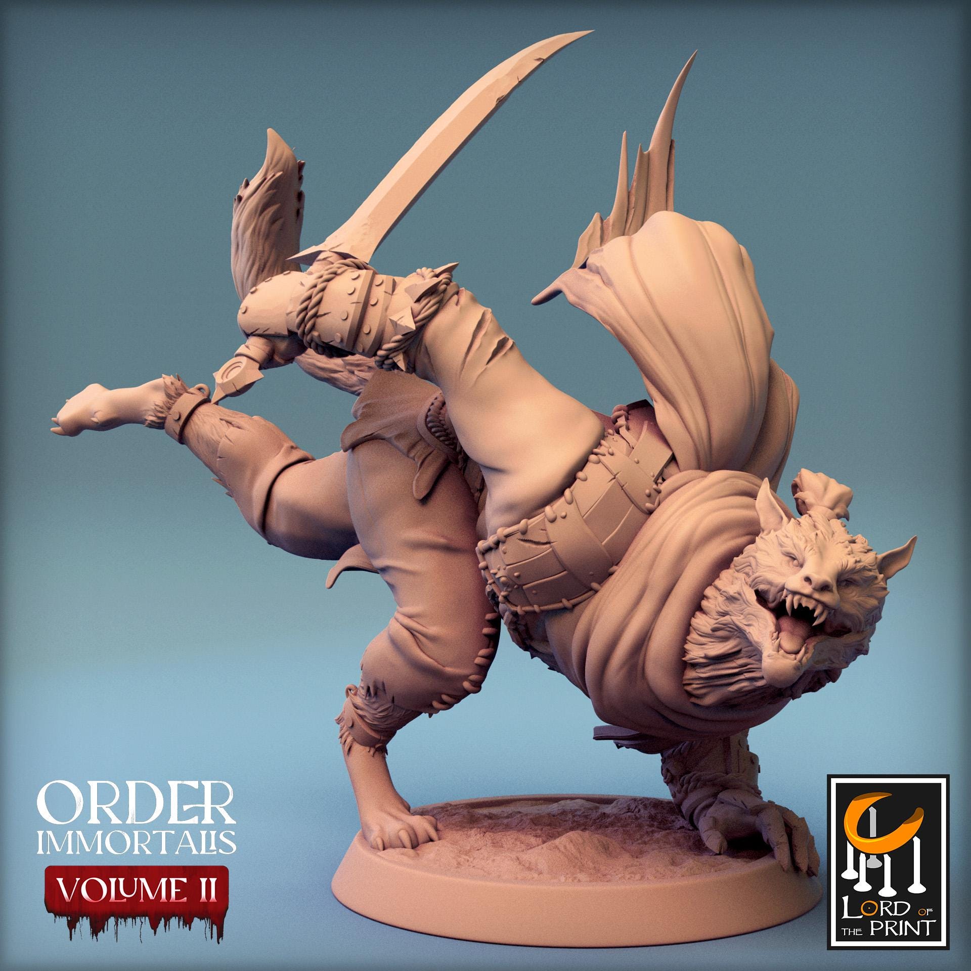 Werewolf - Charge - Order Immortalis II (Sculpted by Rescale Miniatures)