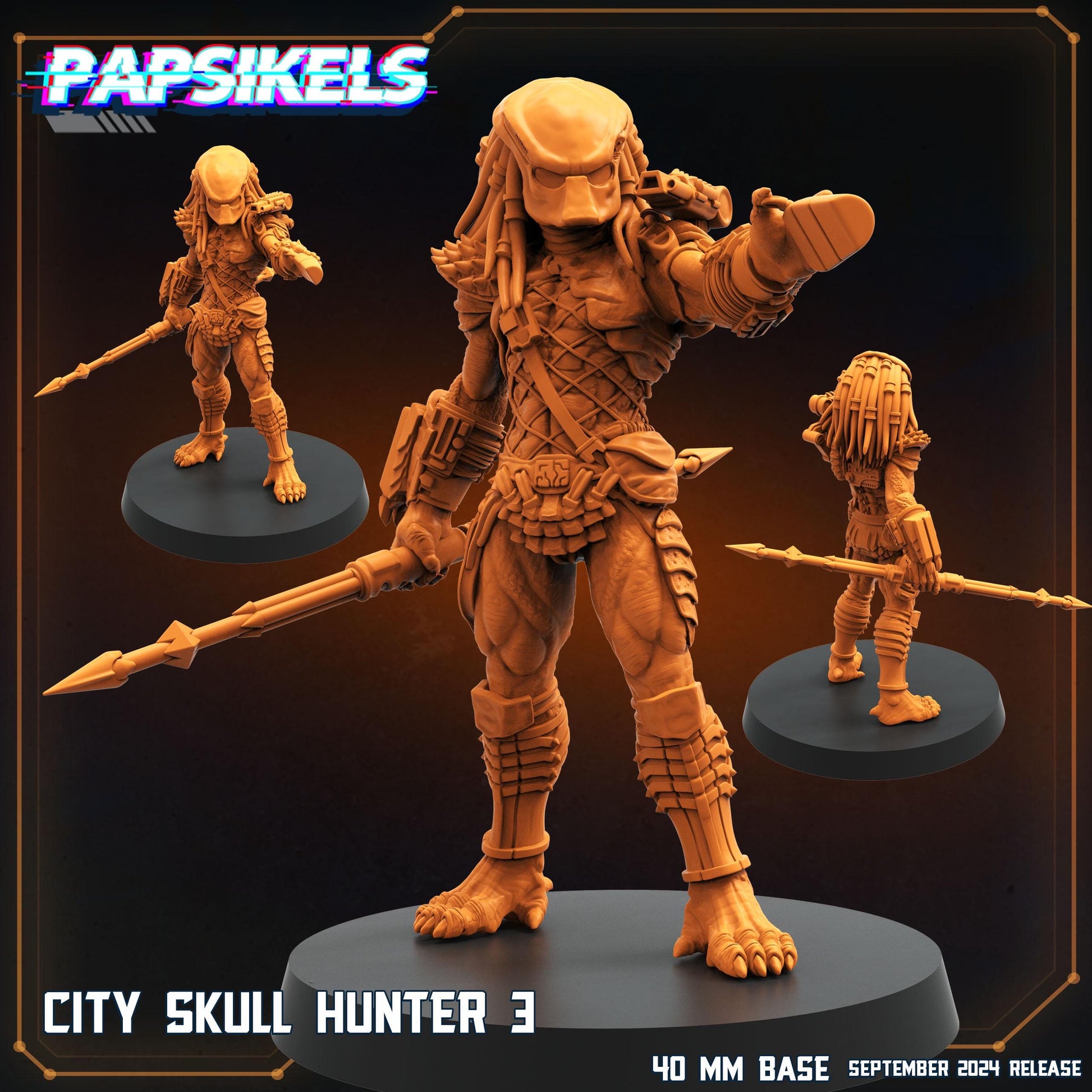 City Skull Hunter 3 - Predator Fan Art (sculpted by Papsikels)