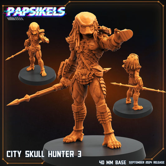 City Skull Hunter 3 - Predator Fan Art (sculpted by Papsikels)