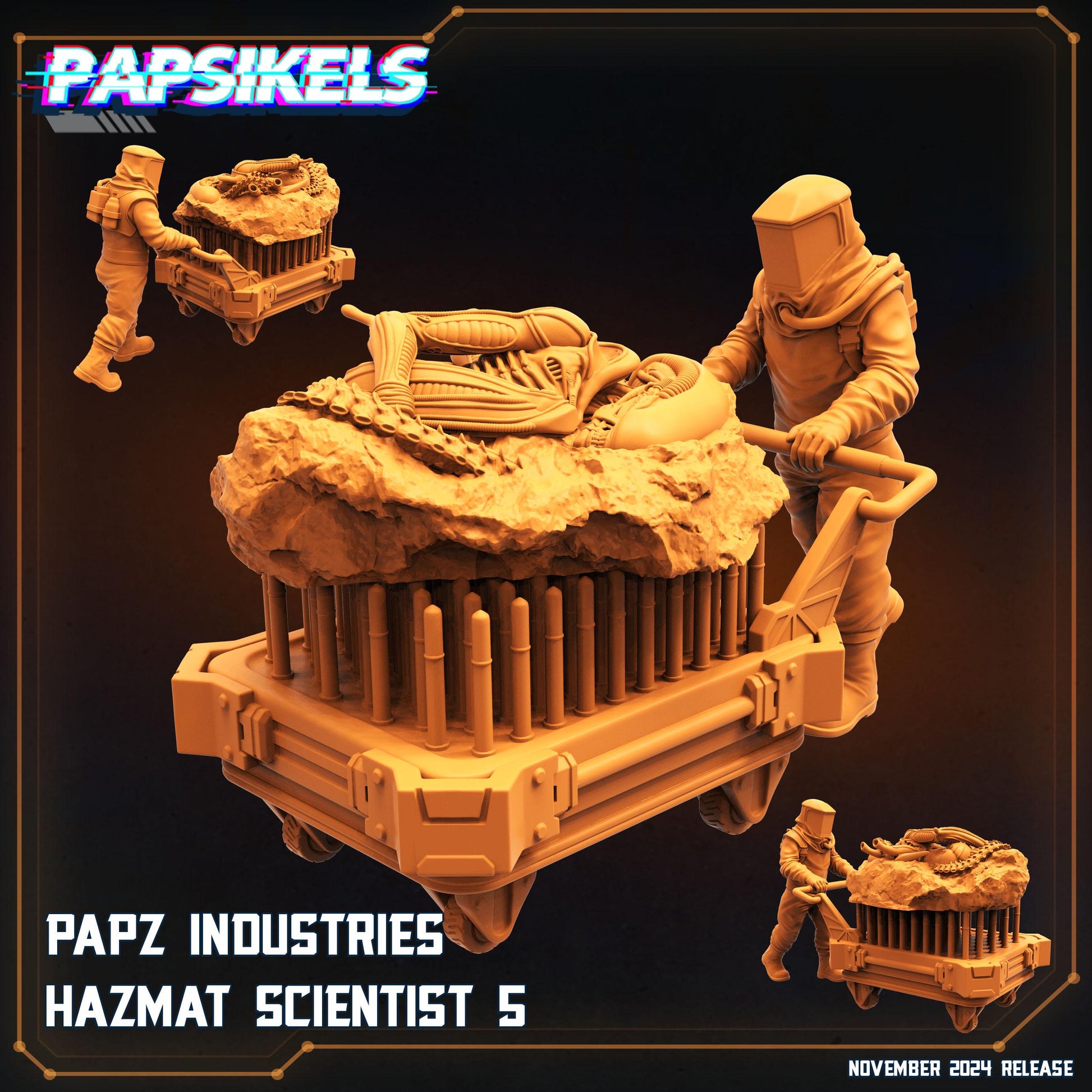 Papz Industries Hazmat Scientists (sculpted by Papsikels)