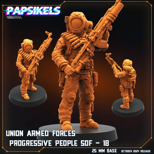 Union Armed Forces Progressive People SOF - 18 (sculpted by Papsikels)