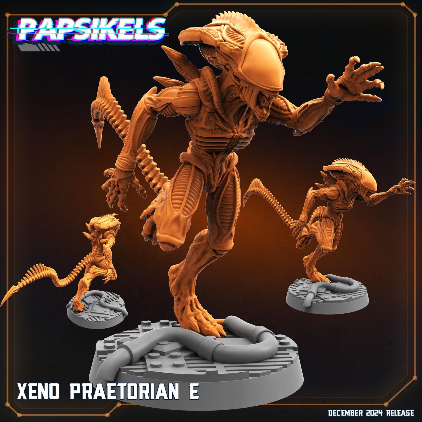 Xeno Praetorian E - Xenomorph Fan Art (sculpted by Papsikels)