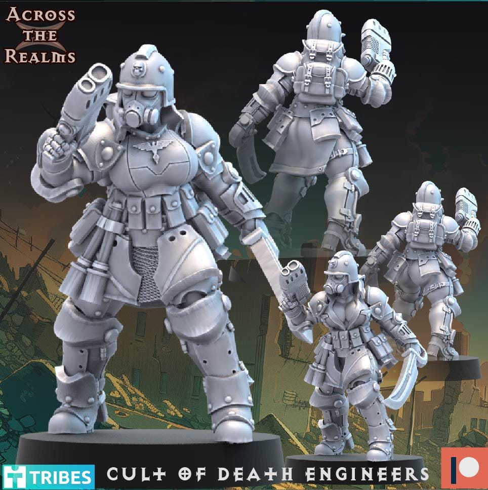 Cult of Death Engineers (5 models) - (sculpted by Across the Realms)