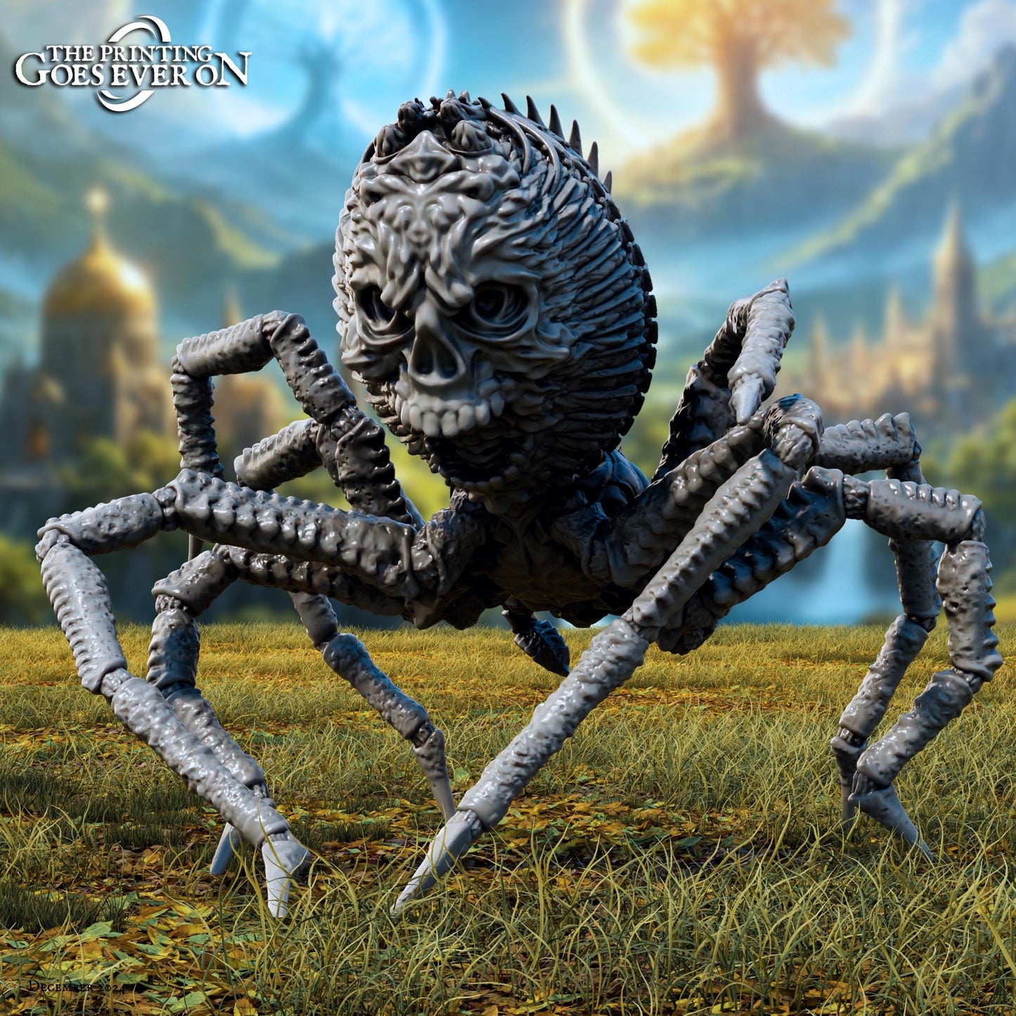 Umbrachnis, Spinner of Eternal Night - Tales of the Radian Shores (sculpted by Print Goes Ever On)