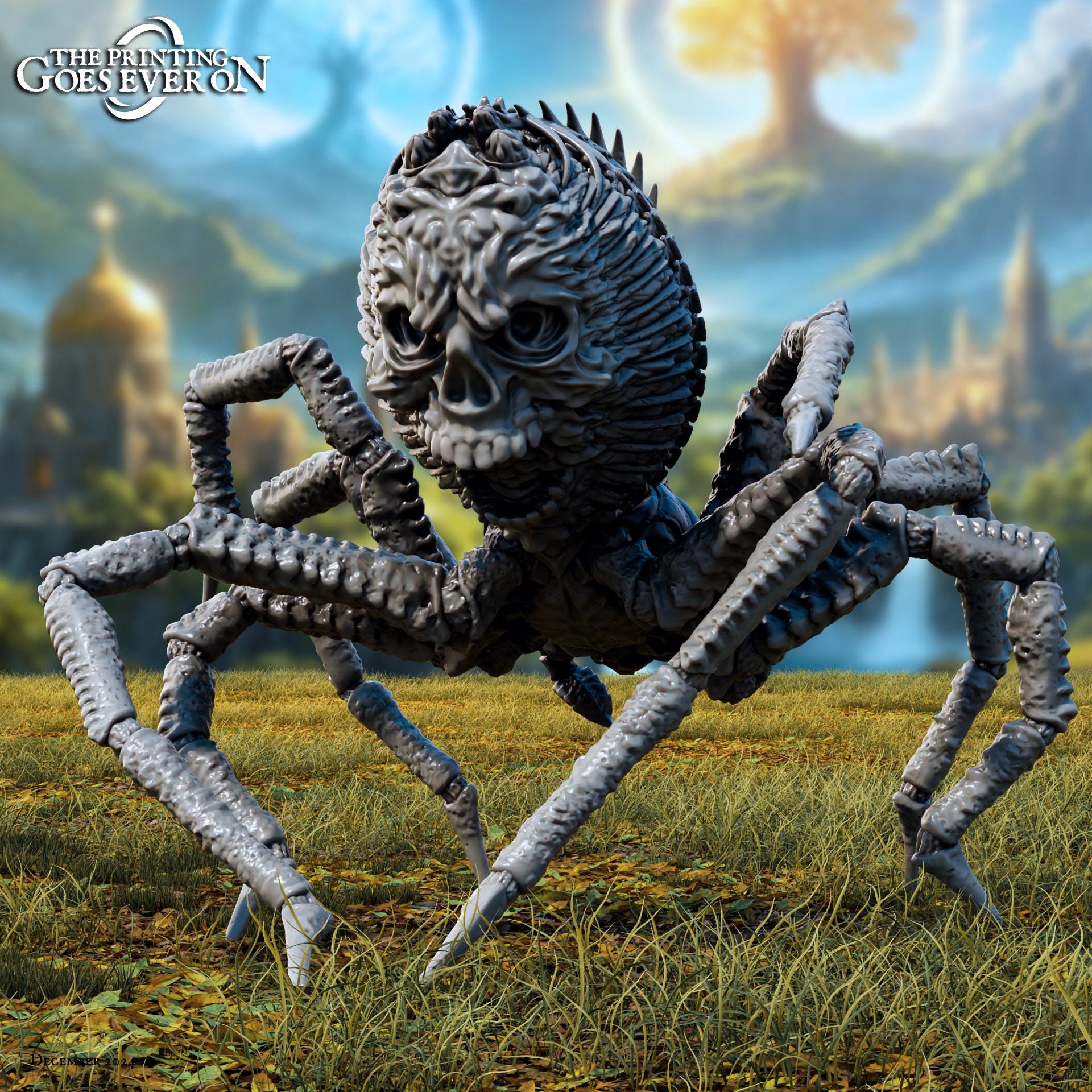 Umbrachnis, Spinner of Eternal Night - Tales of the Radian Shores (sculpted by Print Goes Ever On)
