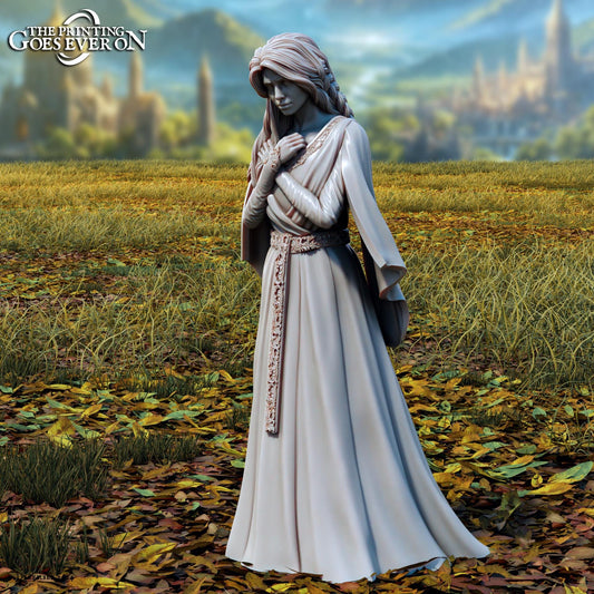 Nyara, Goddess of Mourning - Tales of the Radian Shores (sculpted by Print Goes Ever On)