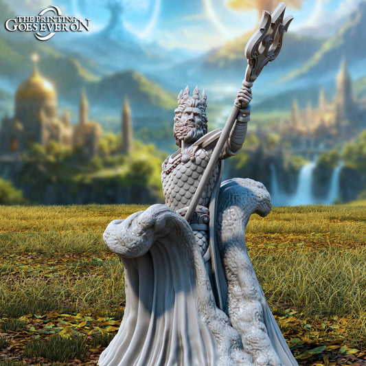 Ulthar, God of the Tides - Tales of the Radian Shores (sculpted by Print Goes Ever On)