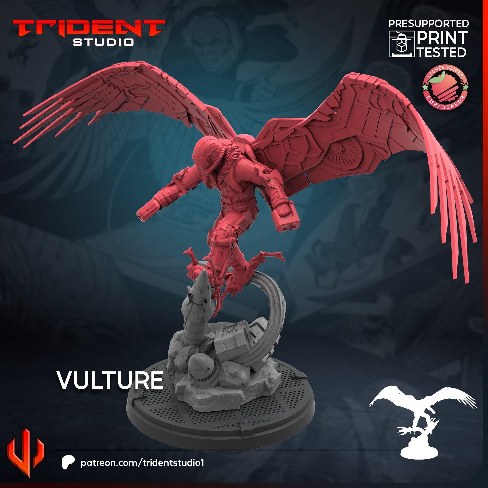 Vulture (Fan art sculpted by Trident Studio) (Crisis Protocol Proxy/Alternative)