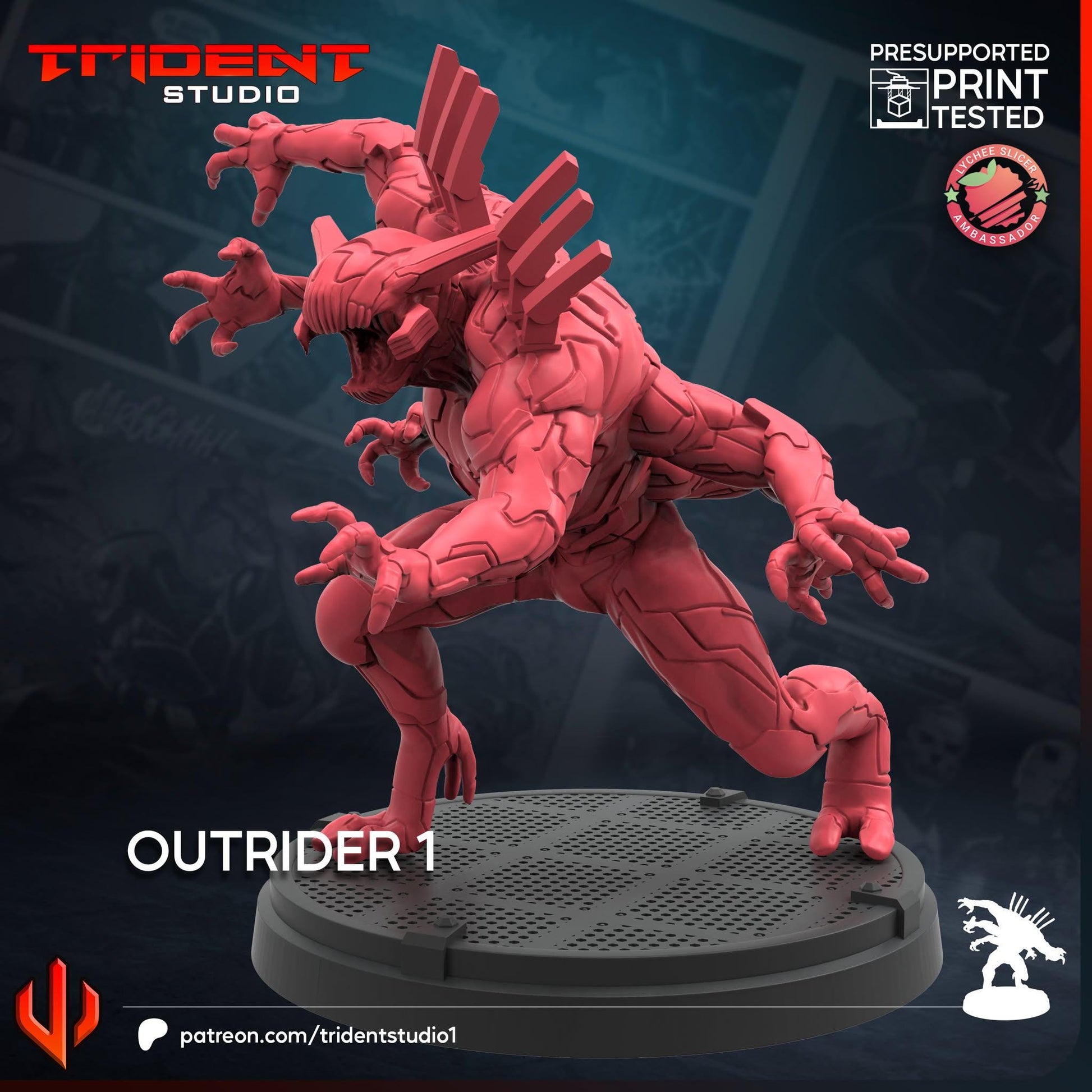 Outrider 1 (Fan art sculpted by Trident Studio) (Crisis Protocol Proxy/Alternative)