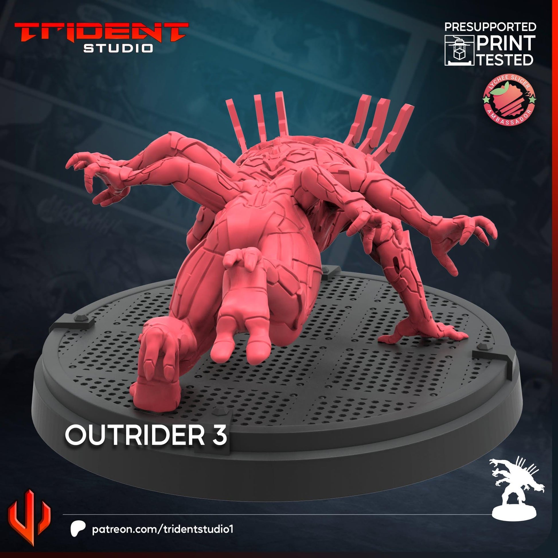 Outrider 3 (Fan art sculpted by Trident Studio) (Crisis Protocol Proxy/Alternative)
