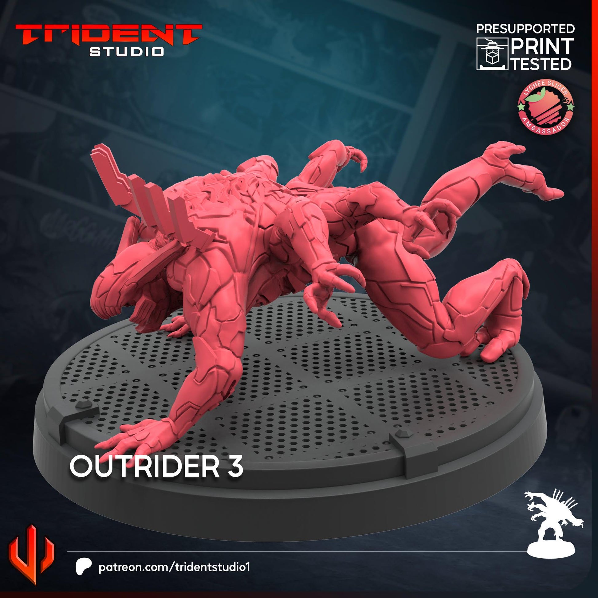 Outrider 3 (Fan art sculpted by Trident Studio) (Crisis Protocol Proxy/Alternative)