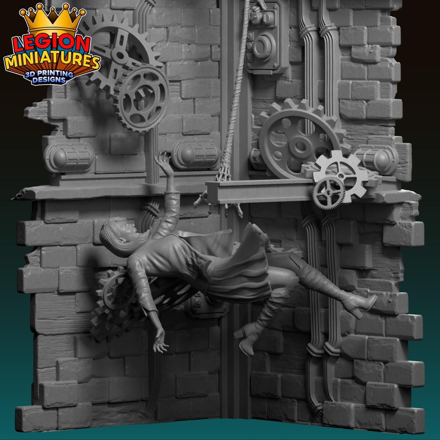 Spider-Man Diorama - Fan-Art 40mm Miniature (Sculpted by Legion Miniatures) (Crisis Protocol Proxy/Alternative)