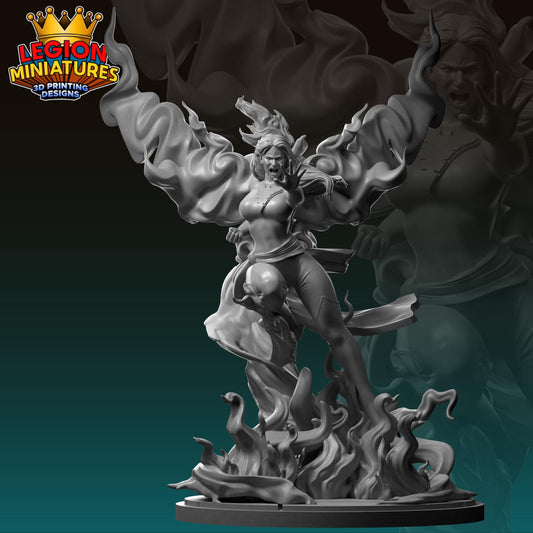 Phoenix - Fan-Art 40mm Miniature (Sculpted by Legion Miniatures) (Crisis Protocol Proxy/Alternative)