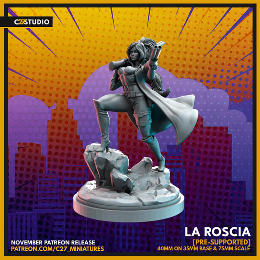 Elsa Bloodstone / La Roscia 40mm miniature (sculpted by C27 collectibles) (Crisis Protocol Proxy/Alternative)