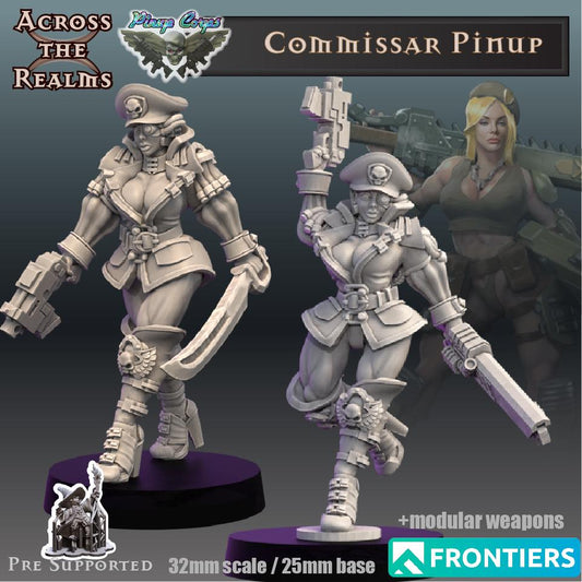 Commisar Pinups - set of 2 (sculpted by Across the Realms)