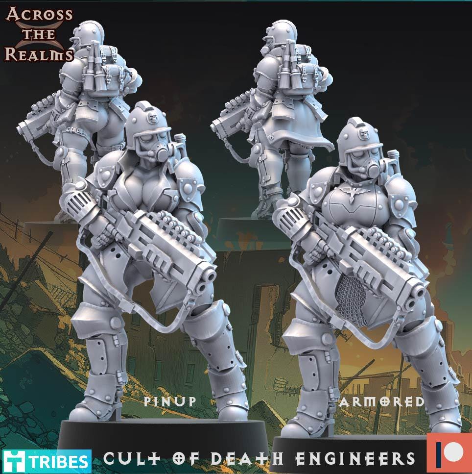 Cult of Death Engineers (5 models) - (sculpted by Across the Realms)