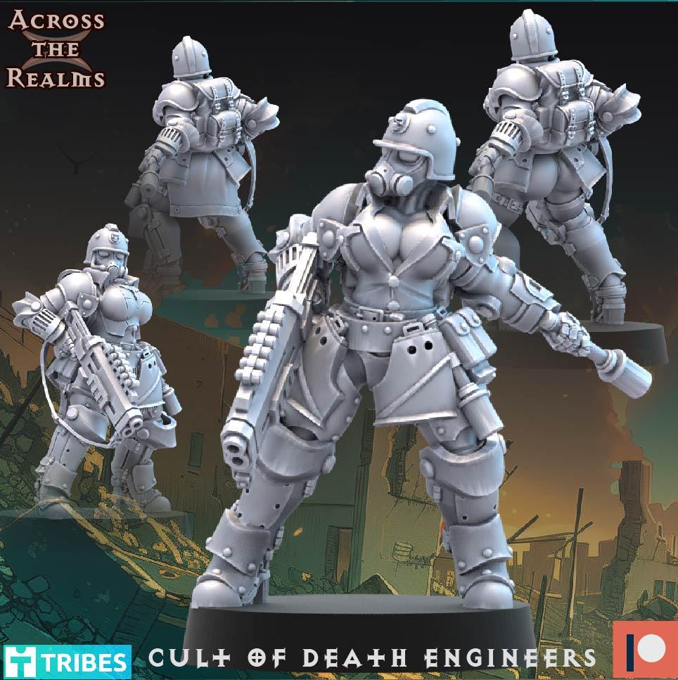 Cult of Death Engineers (5 models) - (sculpted by Across the Realms)