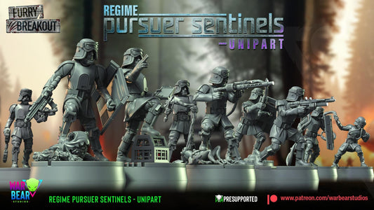 Regime Pursuer Sentinels - set of 9 (Sculpted by War Bear Studios)