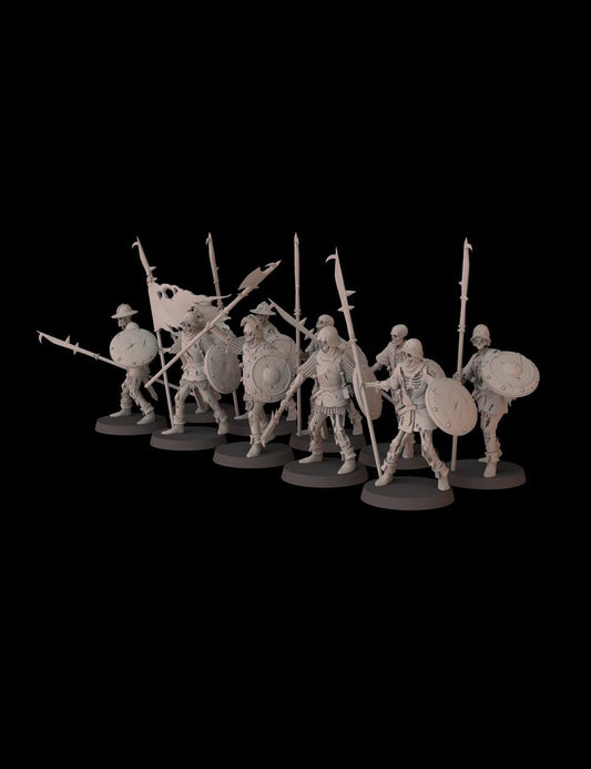 Skeleton Soldiers - set of 10 (Sculpted by Fantasy Cult Miniatures)