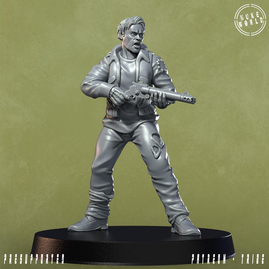 Male Resident - Under the Bleachers - Nukeworld (Sculpted by Jandro Miniatures)