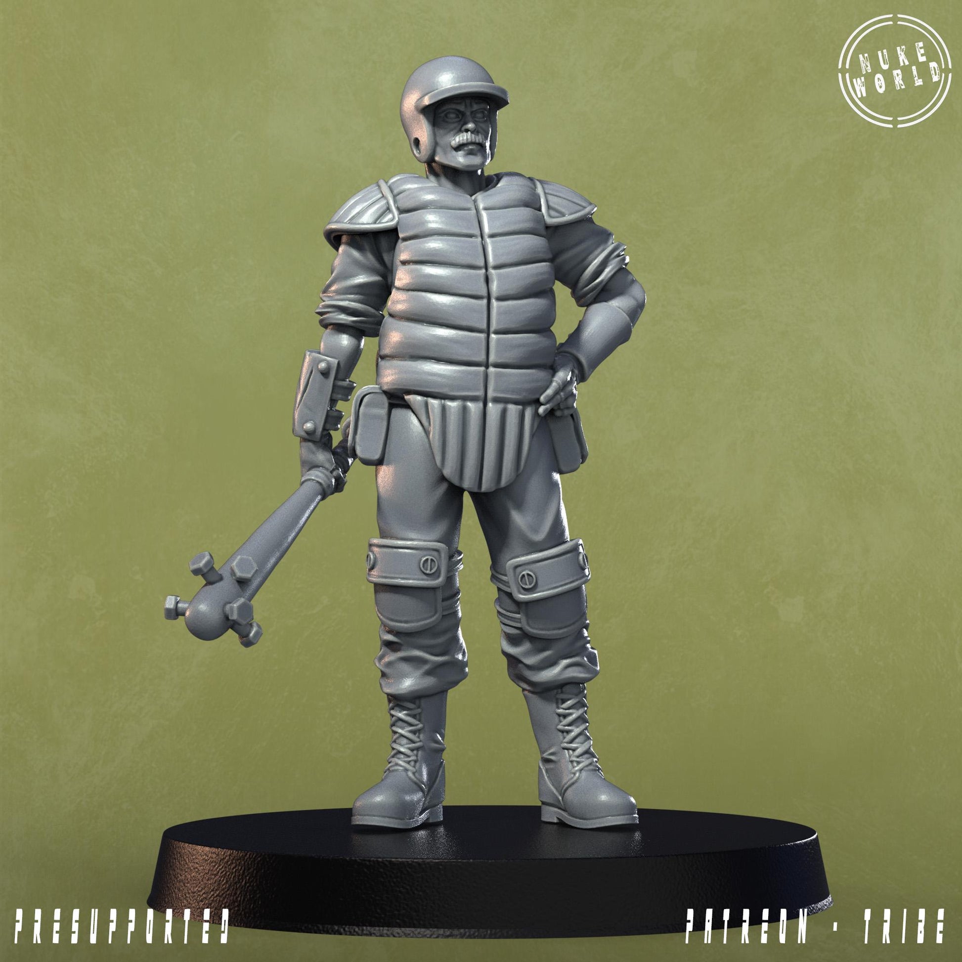City Guard (3 poses) - Under the Bleachers - Nukeworld (Sculpted by Jandro Miniatures)