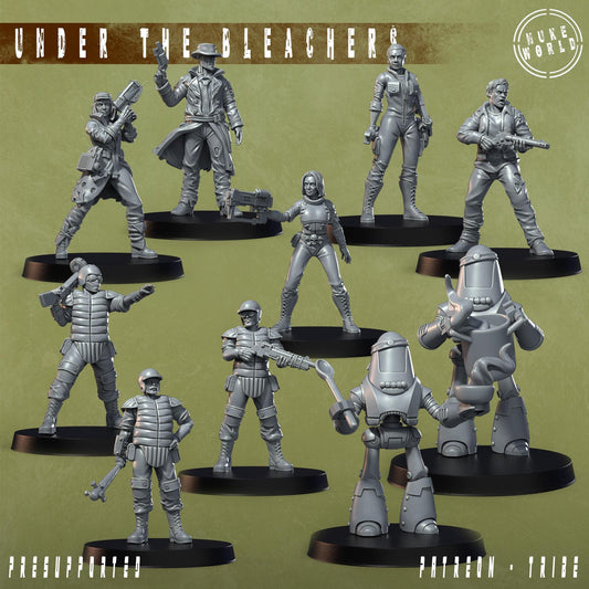 Under the Bleachers - Full Set - Nukeworld (Sculpted by Jandro Miniatures)