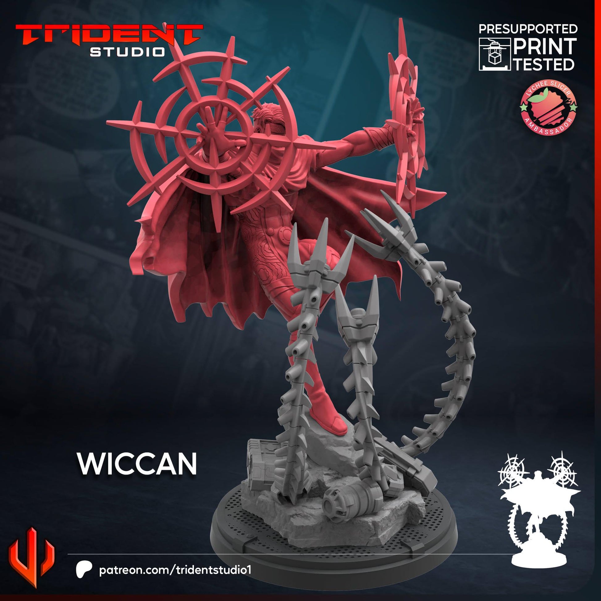 Wiccan (Fan art sculpted by Trident Studio) (Crisis Protocol Proxy/Alternative)