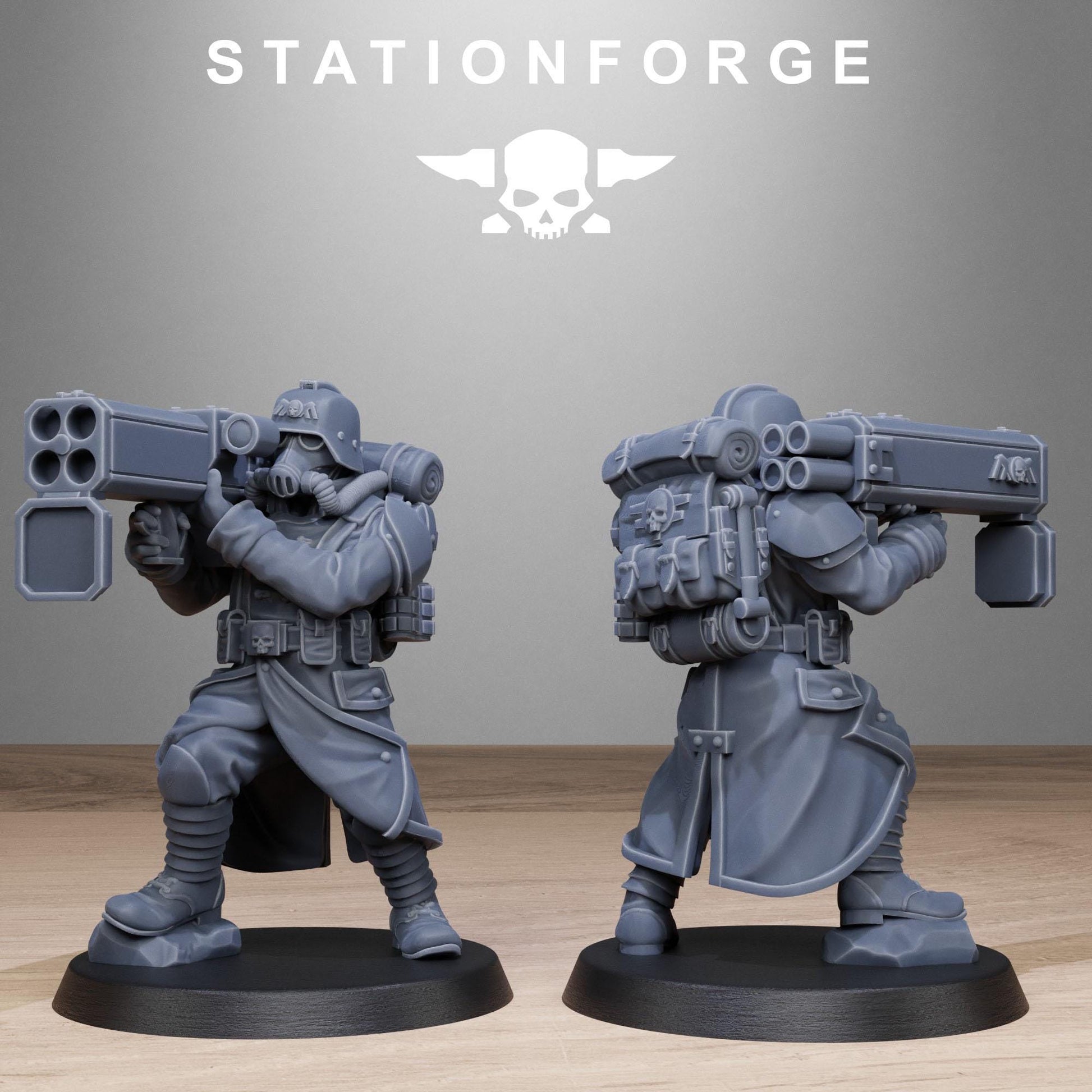 Grim Guard Rocketeers - set of 10 (sculpted by Stationforge)