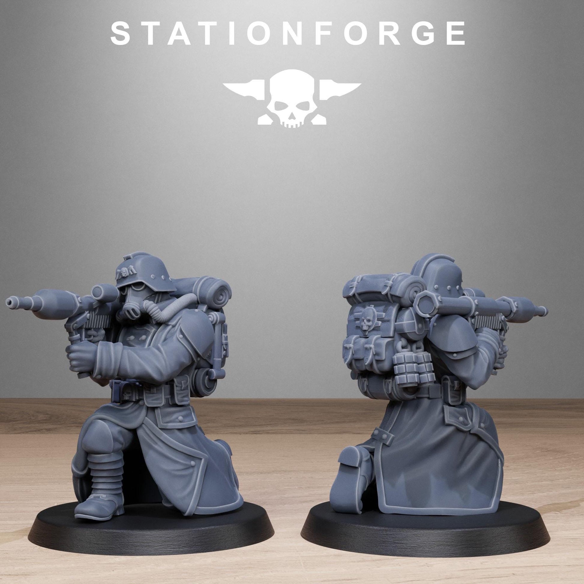 Grim Guard Rocketeers - set of 10 (sculpted by Stationforge)