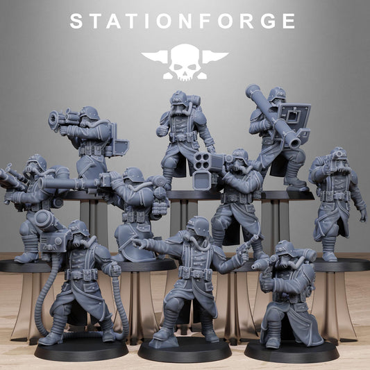 Grim Guard Rocketeers - set of 10 (sculpted by Stationforge)