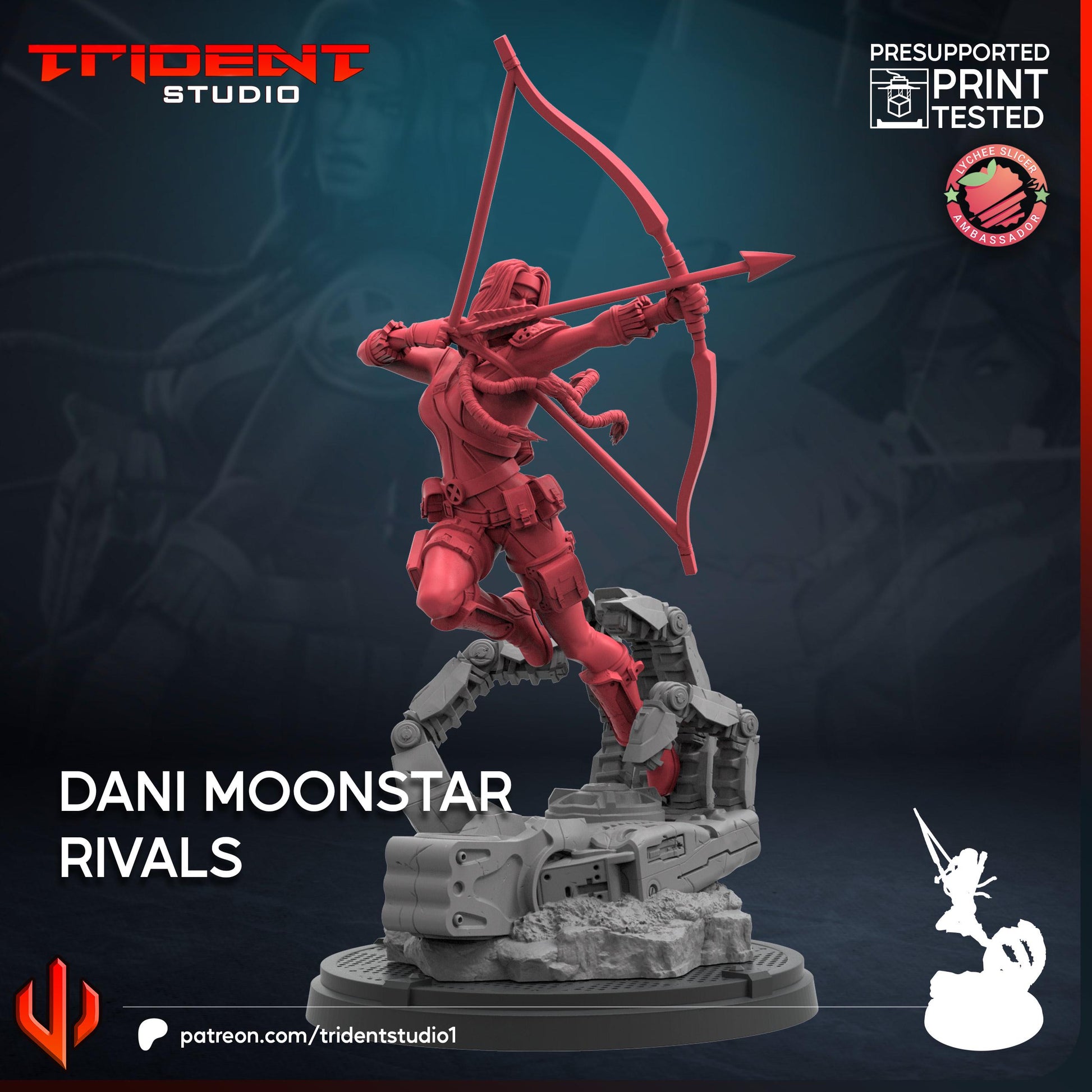 Dani Moonstar (Fan art sculpted by Trident Studio) (Crisis Protocol Proxy/Alternative)
