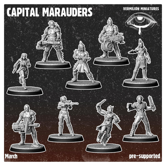 Capital Marauders Warband - set of 9 (Sculpted by Vermillion Miniatures)