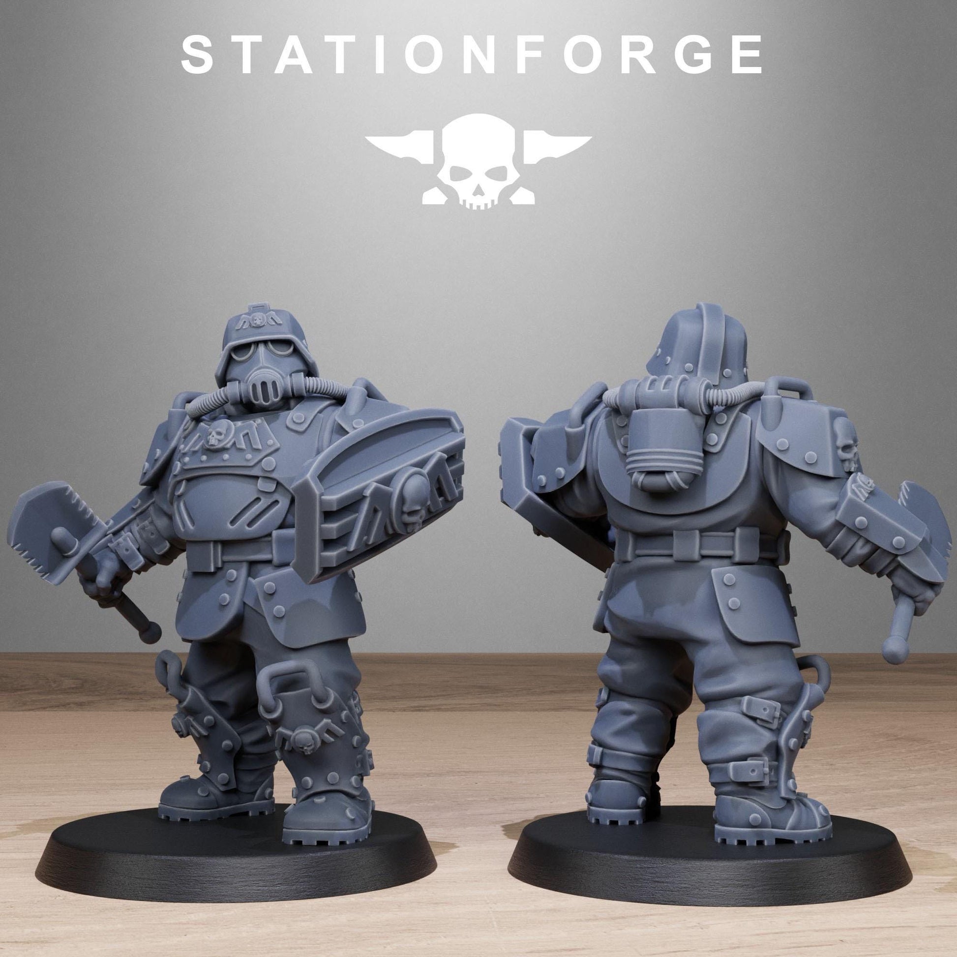 Grim Guard Armoured Mutants - set of 10 (sculpted by Stationforge)
