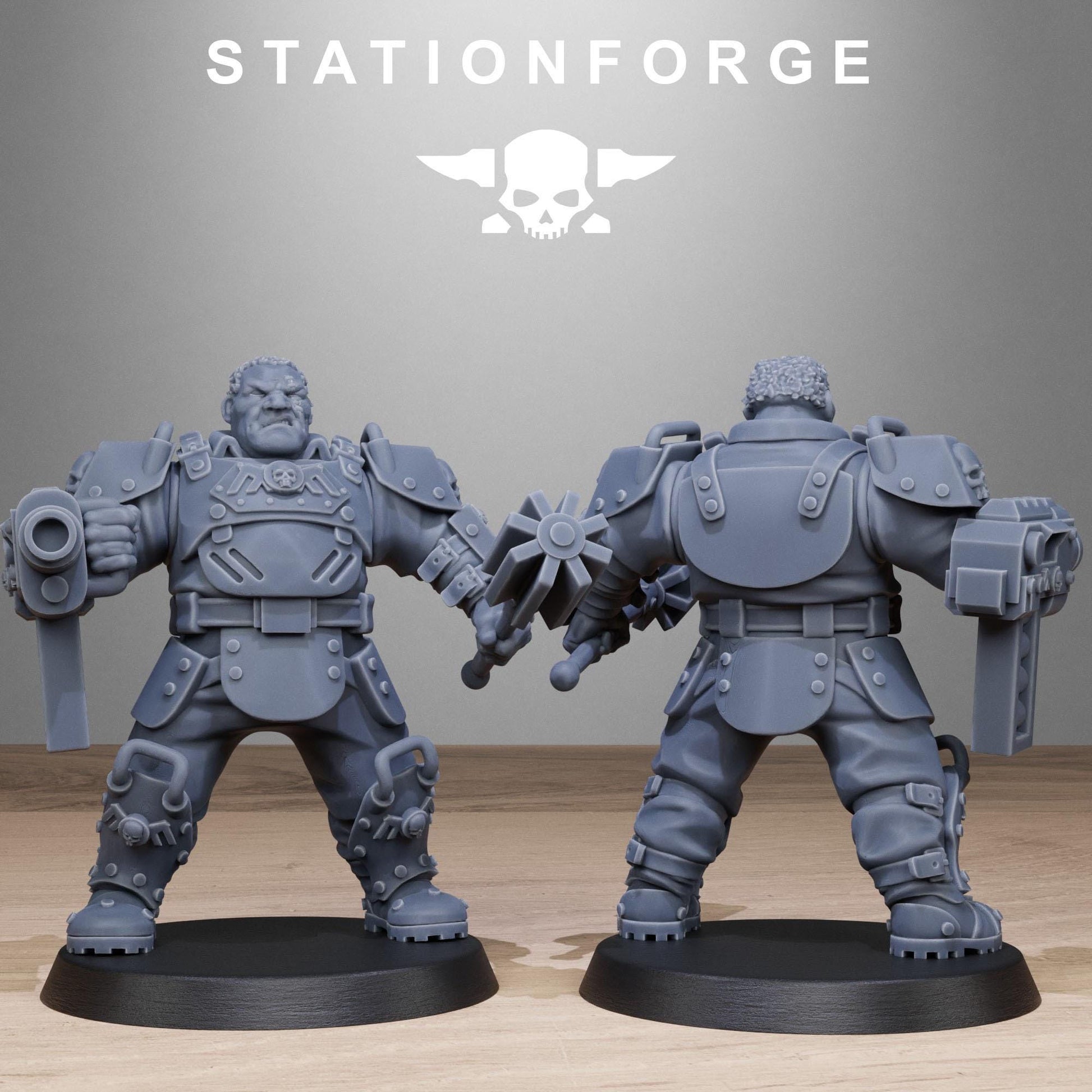 Grim Guard Armoured Mutants - set of 10 (sculpted by Stationforge)