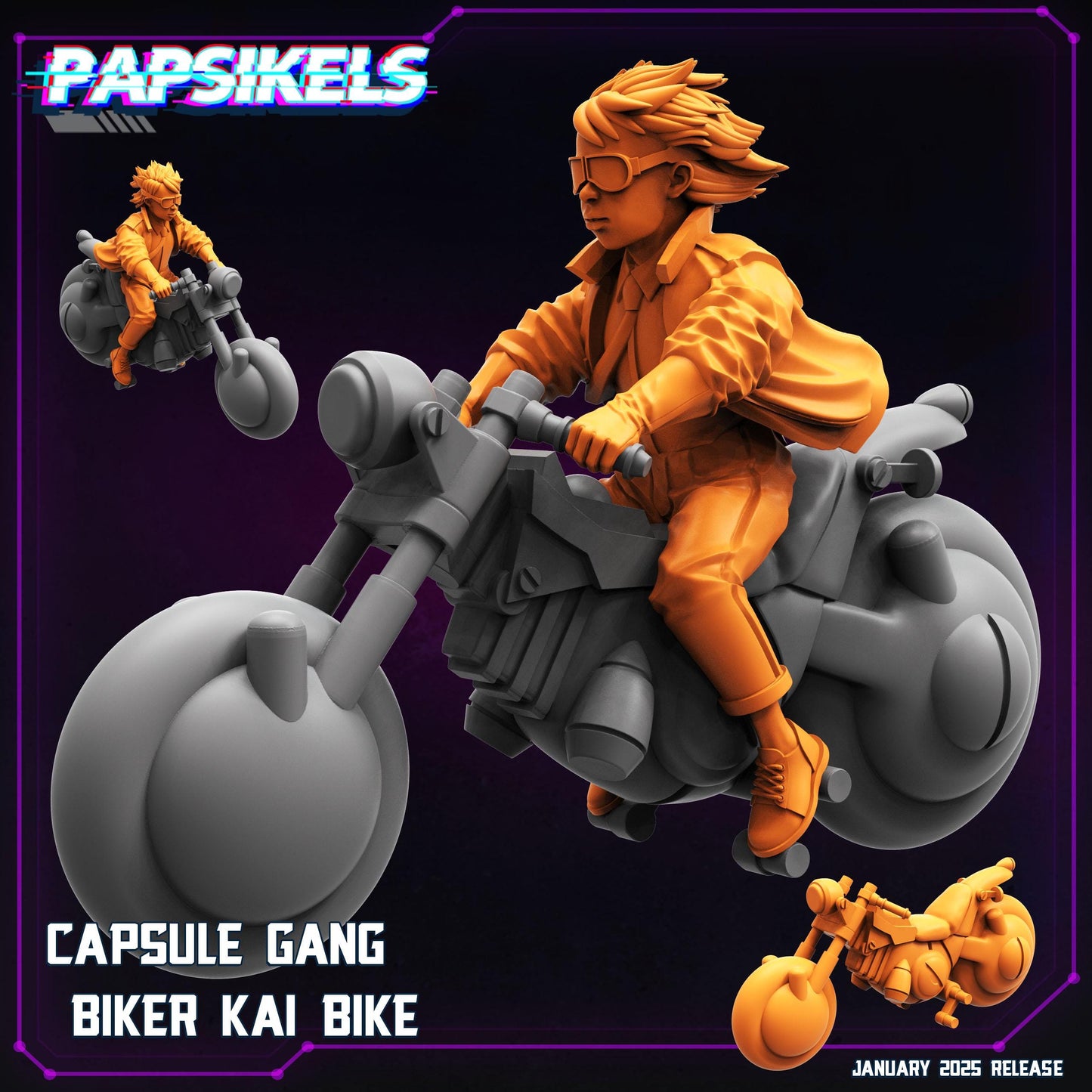 Capsule Gang Bikers (sculpted by Papsikels)