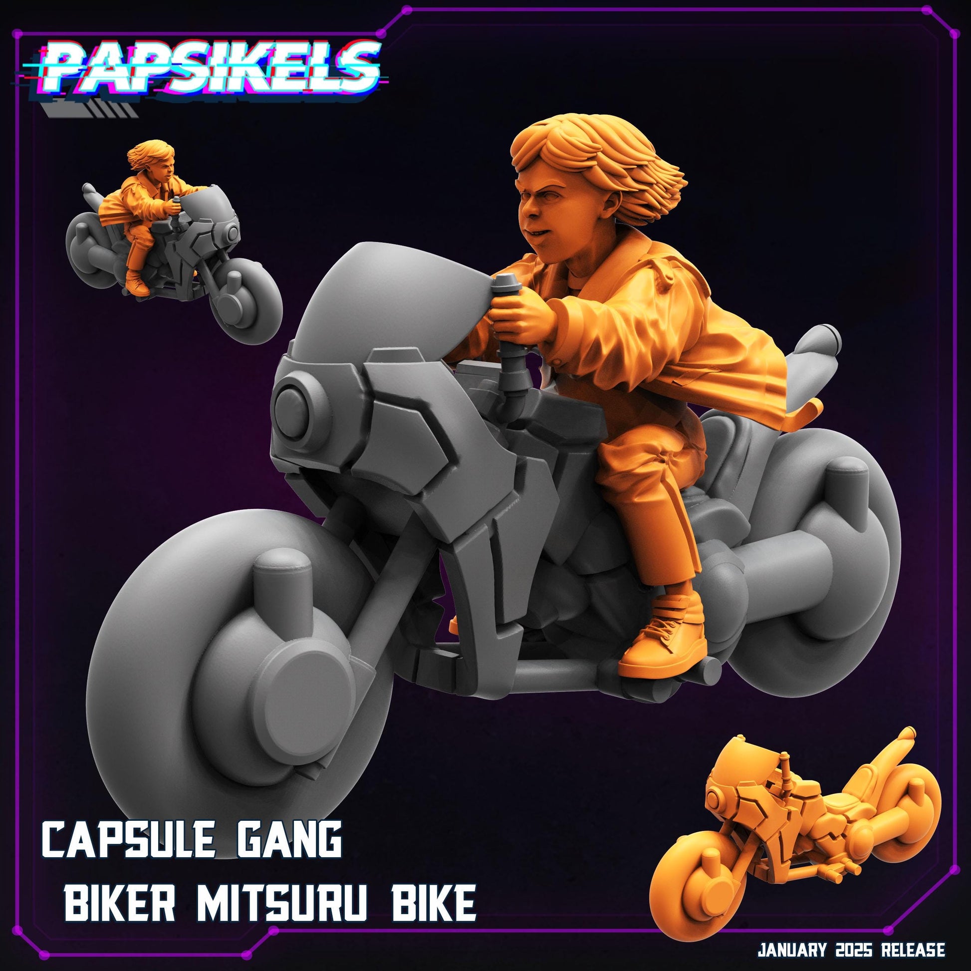 Capsule Gang Bikers (sculpted by Papsikels)