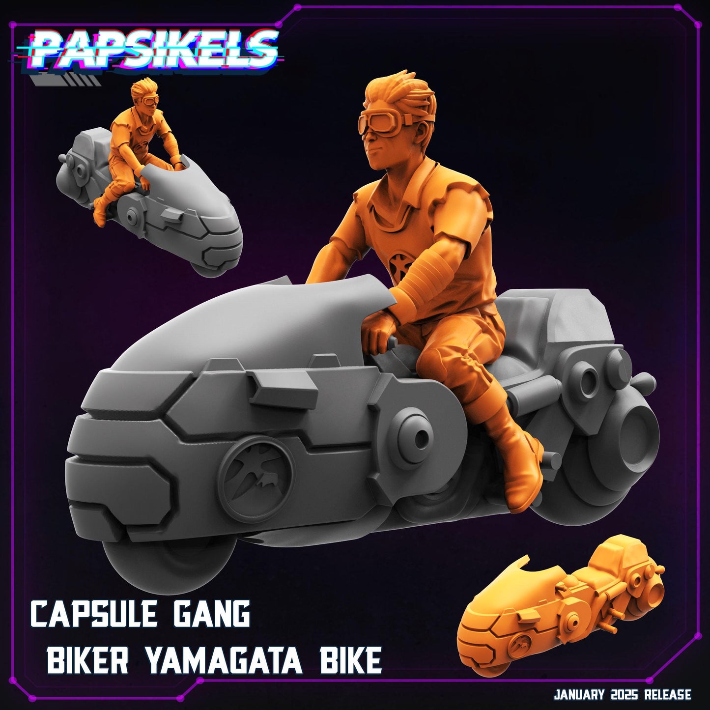 Capsule Gang Bikers (sculpted by Papsikels)