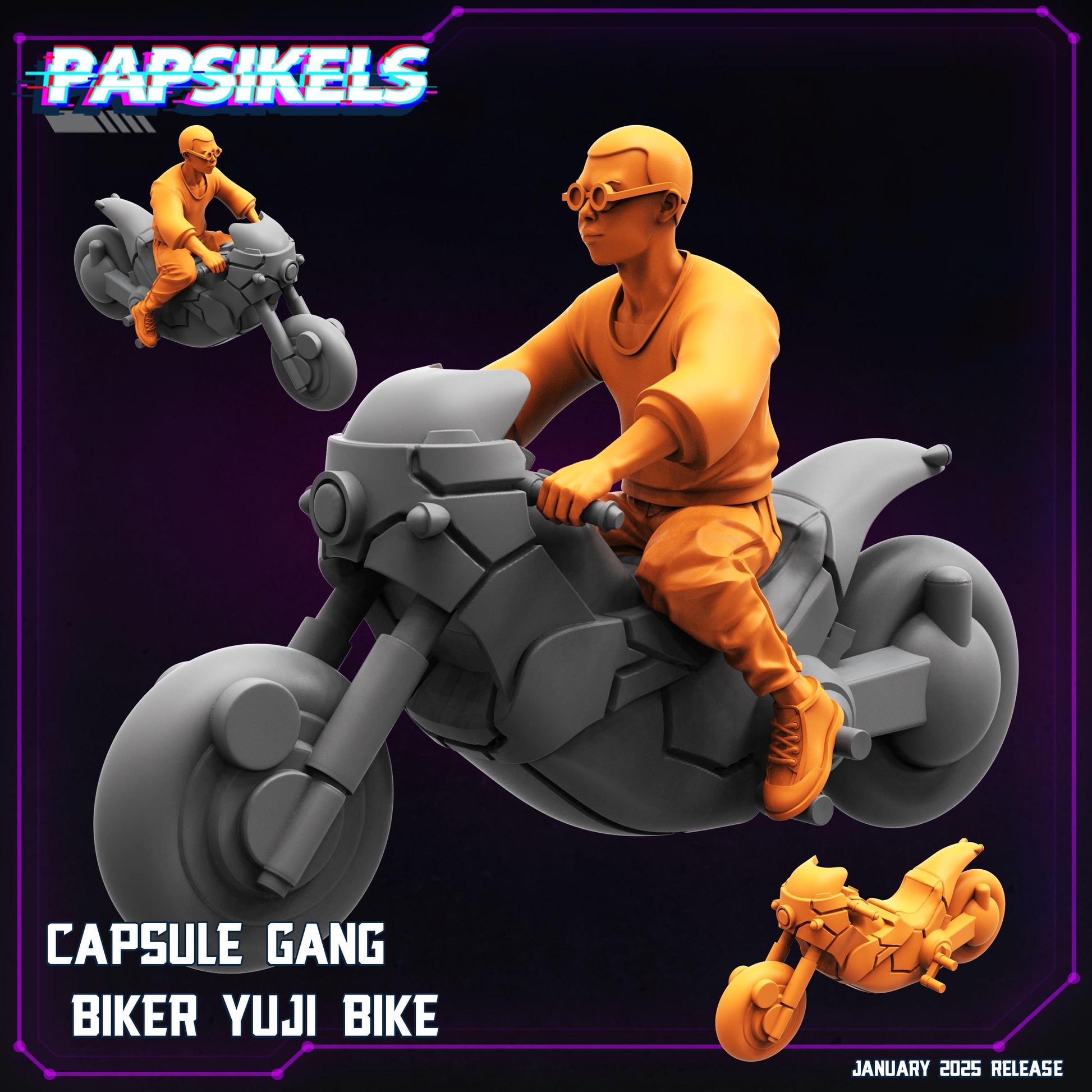 Capsule Gang Bikers (sculpted by Papsikels)
