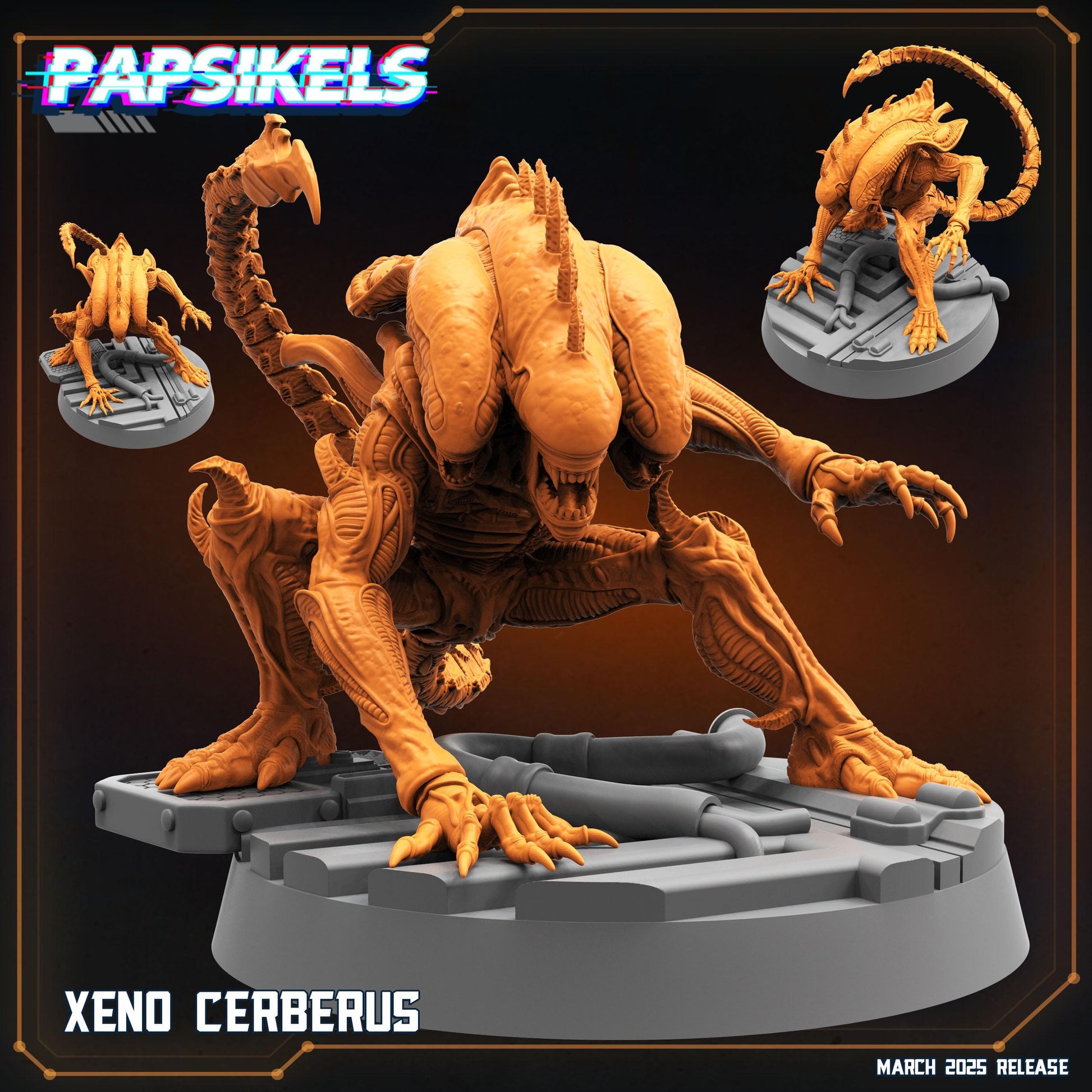 Xeno Cerberus - Xenomorph Fan Art (sculpted by Papsikels)