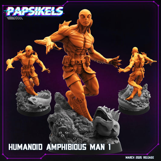 Humanoid Amphibious Man (sculpted by Papsikels)