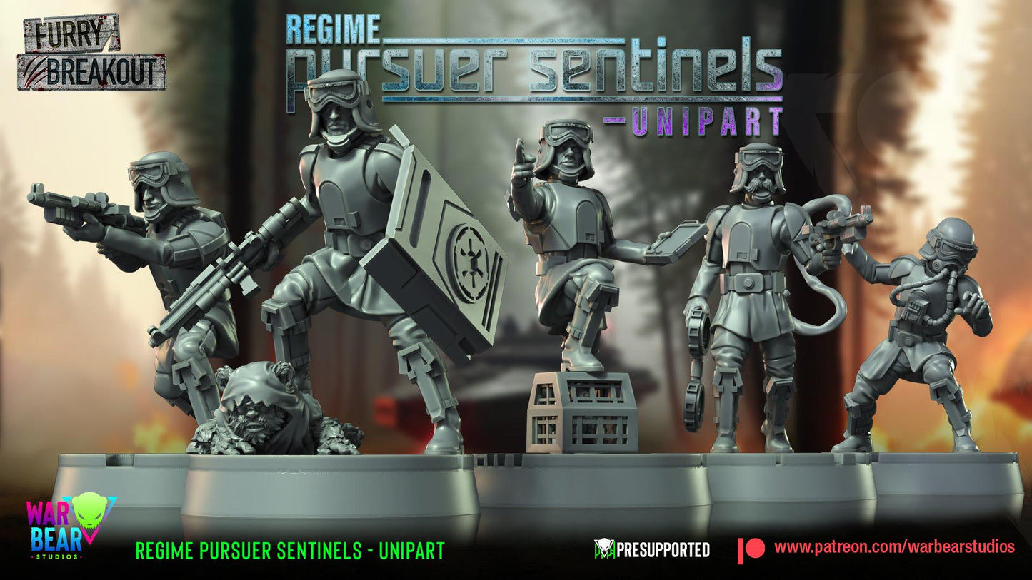 Regime Pursuer Sentinels - set of 9 (Sculpted by War Bear Studios)