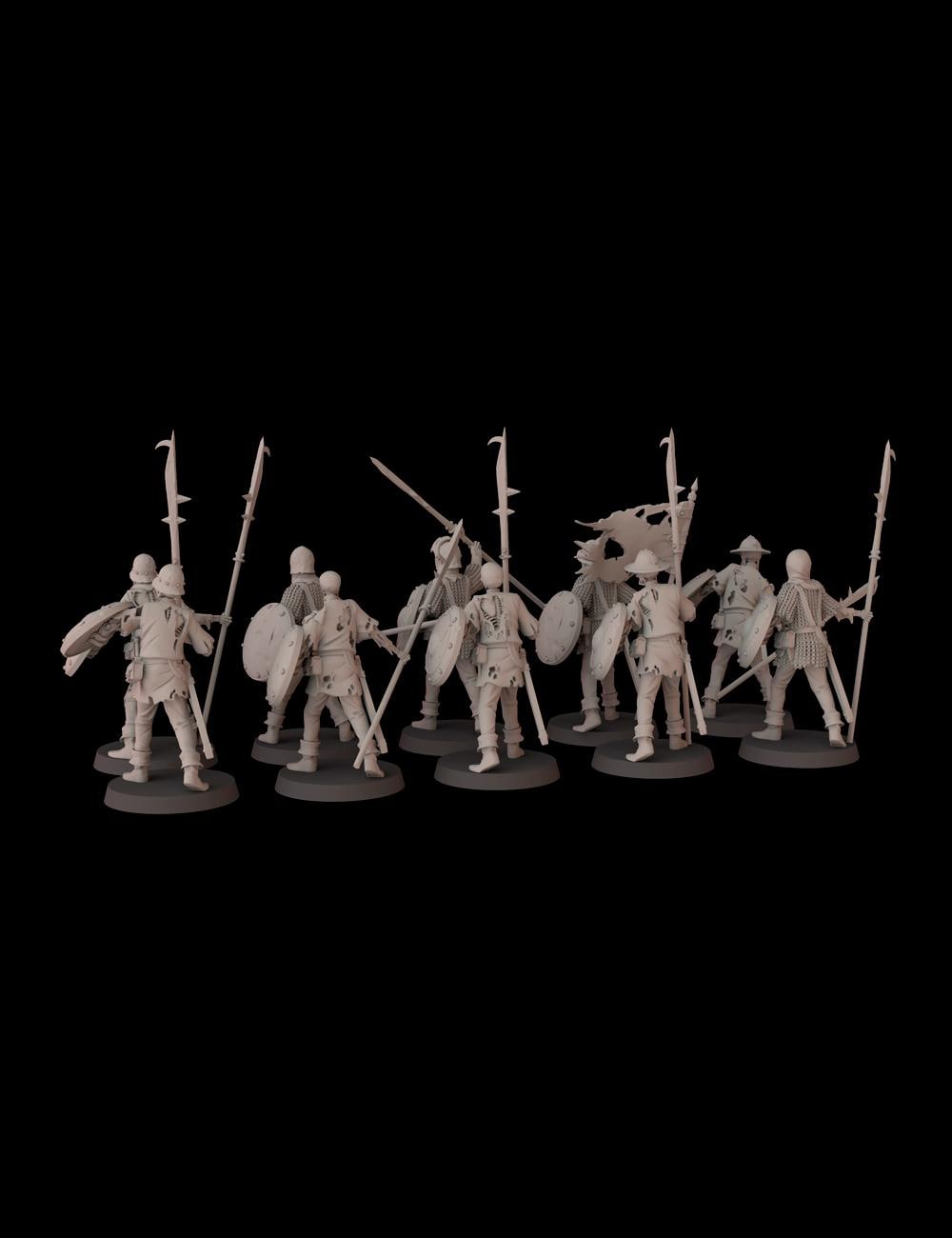 Skeleton Soldiers - set of 10 (Sculpted by Fantasy Cult Miniatures)
