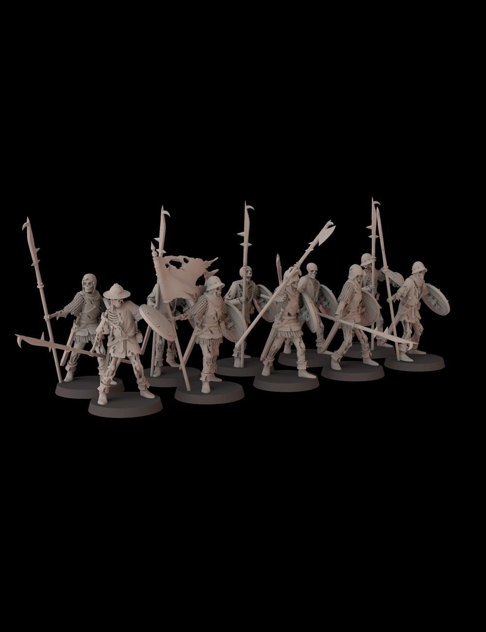 Skeleton Soldiers - set of 10 (Sculpted by Fantasy Cult Miniatures)