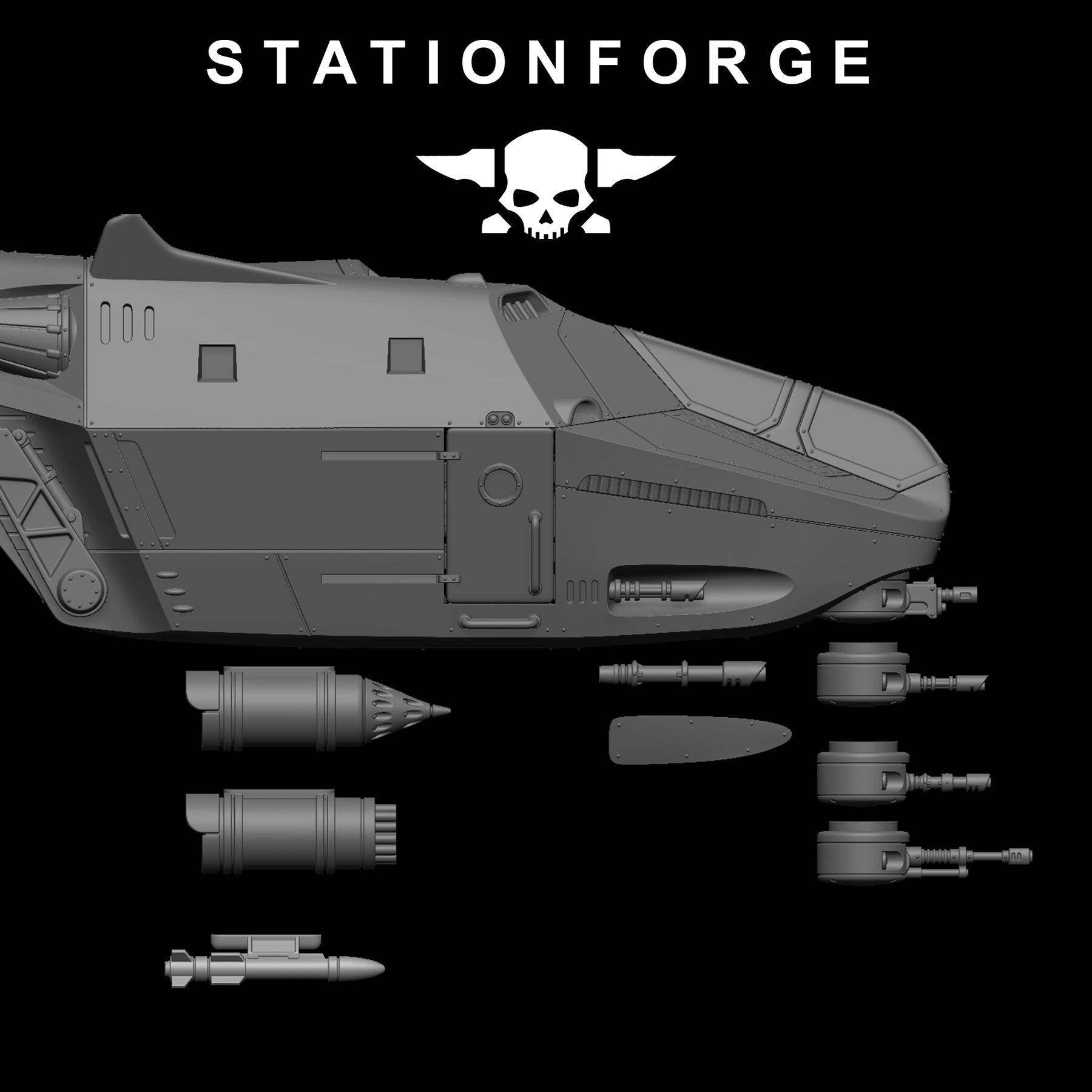 Vaskar Dropship (sculpted by Stationforge)
