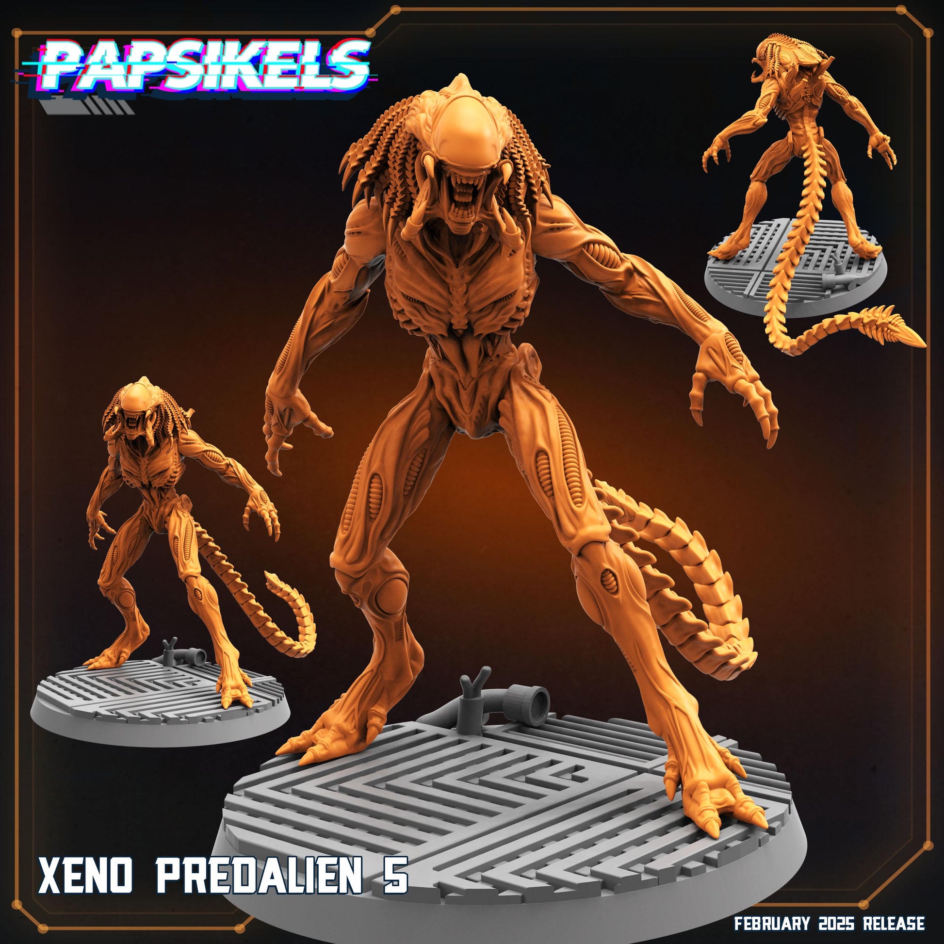 Xeno Predaliens (sculpted by Papsikels)
