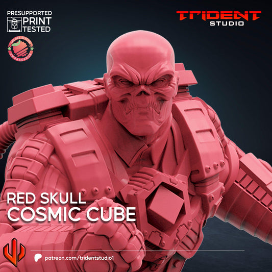 Red Skull - Cosmic Cube (Fan art sculpted by Trident Studio) (Crisis Protocol Proxy/Alternative)