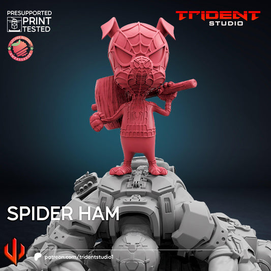 Spider-Ham (Fan art sculpted by Trident Studio) (Crisis Protocol Proxy/Alternative)